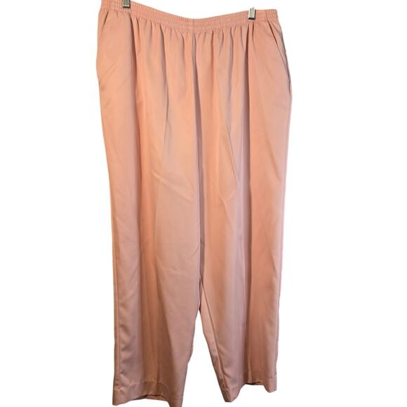 Alfred Dunner Pants - Alfred Dunner 18W Peach Pull On Pants/Trousers [0388]